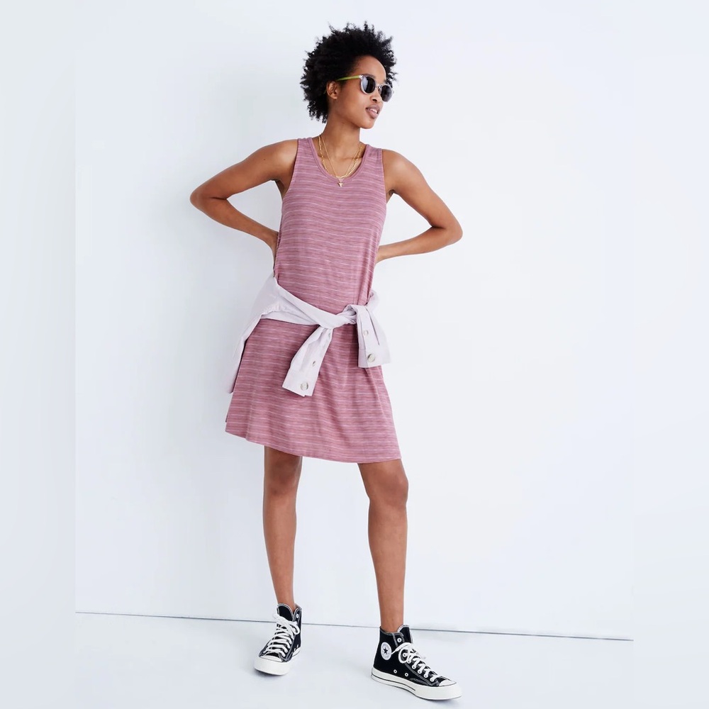 Madewell Highpoint Tank Dress in Chapin Stripe Size M
